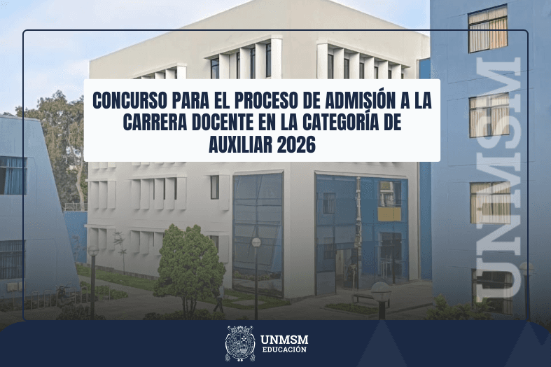 Concurso para el Proceso de Admisión a la Carrera Docente en la categoría de Auxiliar 2026