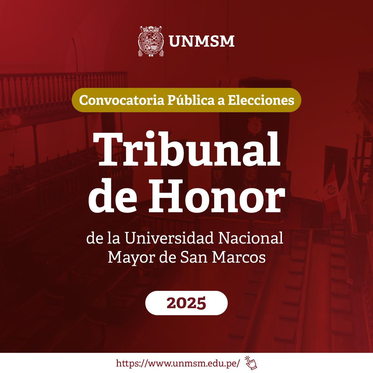 Convocatoria al Concurso Público Para Elección de los Miembros del Tribunal de Honor Universitario